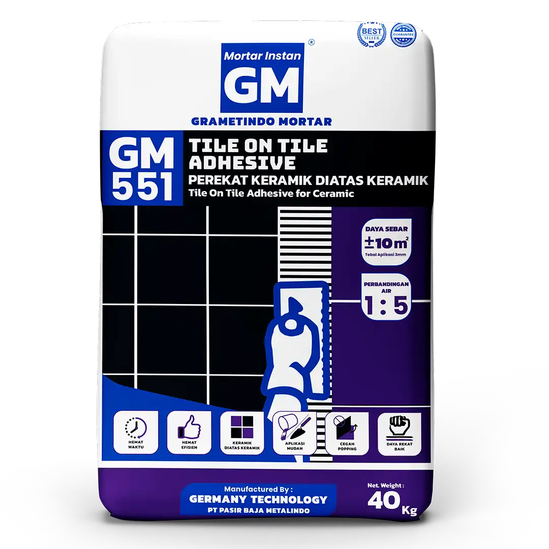 Grametindo Mortar Perekat Keramik Diatas Keramik TIle On Tile Adhesive